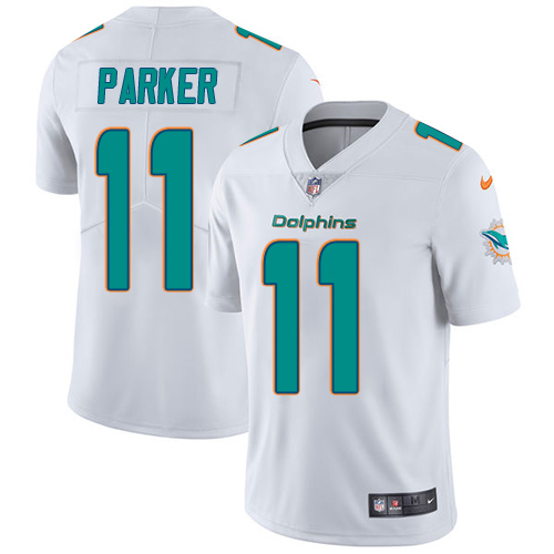 2019 men Miami Dolphins 11 Parker white Nike Vapor Untouchable Limited NFL Jersey